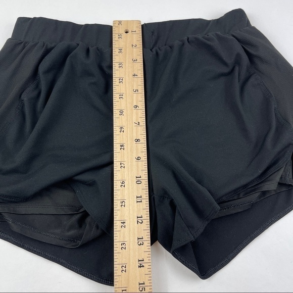 Avia Athletic Shorts Womens Medium Black Lined Elastic Waist - Picture 9 of 9
